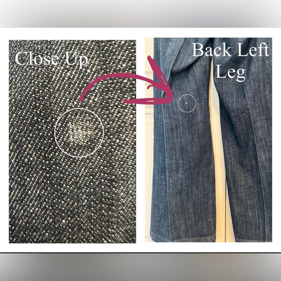 Cache Vintage 90s Wide Leg Denim Jeans High Waisted Wide Waistband Size … - Picture 11 of 12